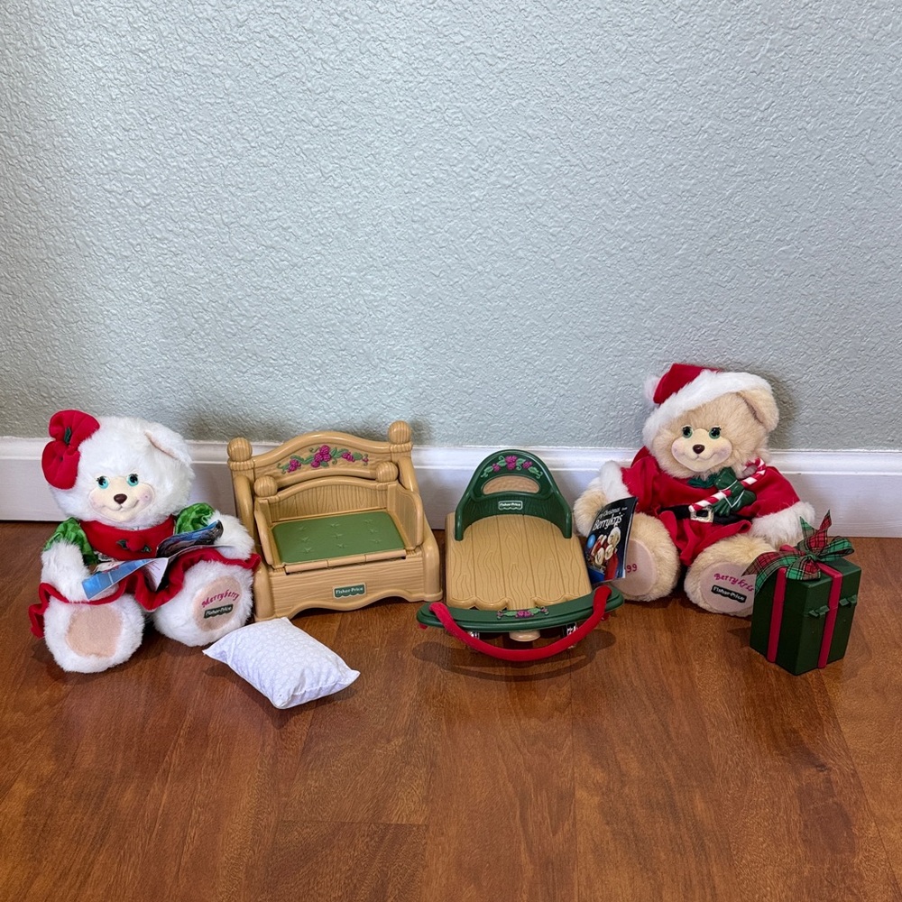 Fisher-Price Festive Teddy Bear Duo with Accessories